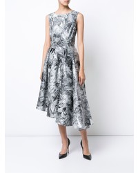 Rubin Singer Marble Print Asymmetric Dress