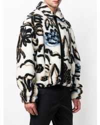 Kenzo Faux Fur Printed Jacket