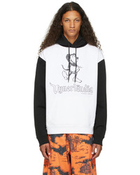 Vyner Articles Black White Graphic Hoodie