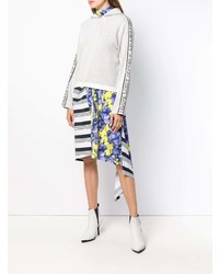 MSGM Cropped Knit Hoodie