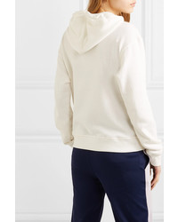 ALEXACHUNG Embroidered Cotton Jersey Hoodie