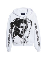 Noon Goons Face Zip Up Cotton Graphic Hoodie