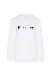 Burberry Logo Embroidered Hoodie