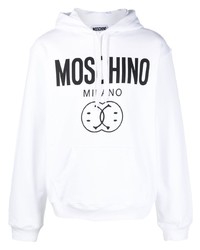 Moschino Logo Print Drawstring Hoodie