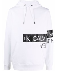 Calvin Klein Jeans Logo Print Long Sleeved Hoodie