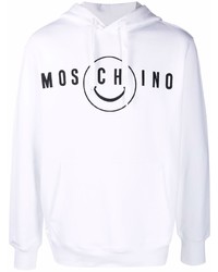 Moschino Logo Print Organic Cotton Hoodie