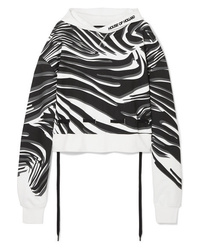 House of Holland Oversized Printed Cotton Jersey Hoodie