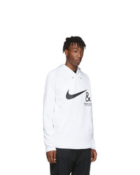 Nike White And Black Undercover Edition Nrg Pullover Hoodie