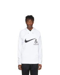 Nike White And Black Undercover Edition Nrg Pullover Hoodie