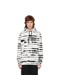 Burberry White And Black Watercolor Hoodie