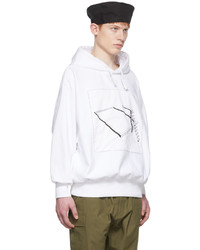 Undercover White Cotton Hoodie