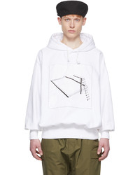 Undercover White Cotton Hoodie