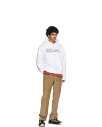 Acne Studios White Dizonord Edition Musiques Traditionelles Hoodie