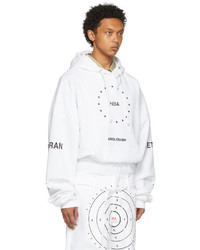 Hood by Air White Veteran Stars Hoodie