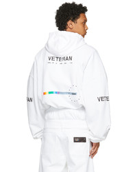 Hood by Air White Veteran Stars Hoodie