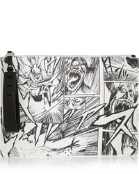 MCQ Alexander Ueen Manga Printed Leather Clutch