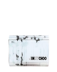 Jimmy Choo Candy Printed Perspex Leather Clutch