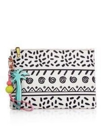 Sophia Webster Flossy Kapowski Abstract Print Leather Clutch