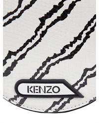 Kenzo Snakeskin Printed Leather Round Clutch