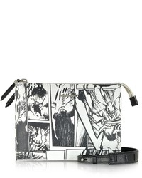 McQ by Alexander McQueen Mcq Alexander Mcqueen White Manga Print Shoulder Bag