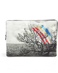 Mary Katrantzou Printed Leather Pouch In Caven