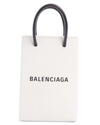 Balenciaga Shopping Leather Crossbody Phone Bag