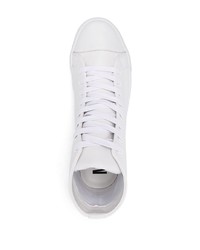 Moschino Logo Patch High Top Sneakers