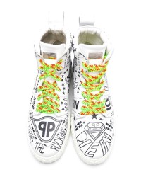 Philipp Plein Printed Hi Top Sneakers