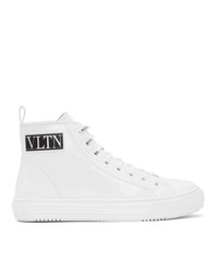 Valentino White Garavani Vltn High Top Sneakers