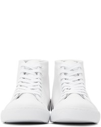 Moschino White Logo Heel High Sneakers