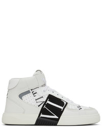 Valentino Garavani White Mid Top Sneakers