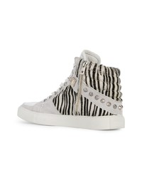 Zadig & Voltaire Zadigvoltaire Zebra Print Hi Top Sneakers