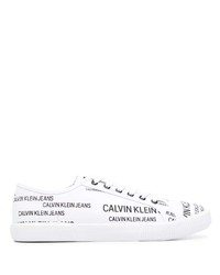 Calvin Klein All Over Logo Print Sneakers
