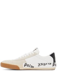 Palm Angels Black White Vulcanized Sneakers
