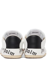 Palm Angels Black White Vulcanized Sneakers
