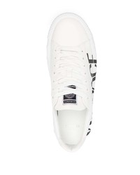 Versace Greca Logo Print Low Top Sneakers