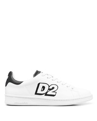 DSQUARED2 Logo Print Low Top Lace Up Sneakers