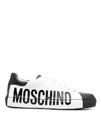 Moschino Logo Print Two Tone Sneakers