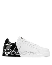 Dolce & Gabbana Portofino Writings Logo Sneakers