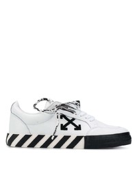 Off-White Vulcanized Lace Up Sneakers