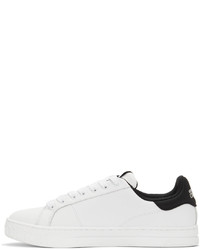 VERSACE JEANS COUTURE White 88 V Emblem Court Sneakers