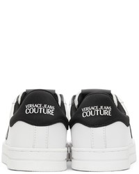 VERSACE JEANS COUTURE White 88 V Emblem Court Sneakers