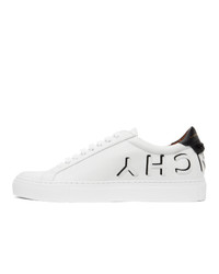 Givenchy White And Black Reverse Logo Urban Street Sneakers