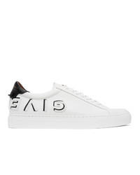 Givenchy White And Black Reverse Logo Urban Street Sneakers