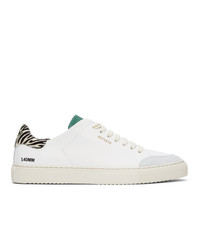 Axel Arigato White And Green Zebra Triple Clean 90 Sneakers