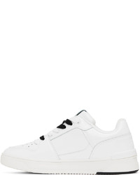 VERSACE JEANS COUTURE White Black Printed Sneakers