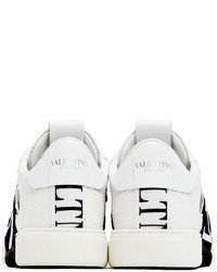 Valentino Garavani White Black Vl7n Low Top Sneakers