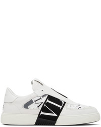 Valentino Garavani White Black Vltn Low Top Sneakers