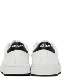 Kenzo White K Logo Kourt Sneakers