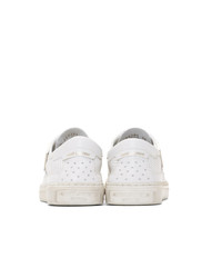 Saint Laurent White Leather Andy Sneakers